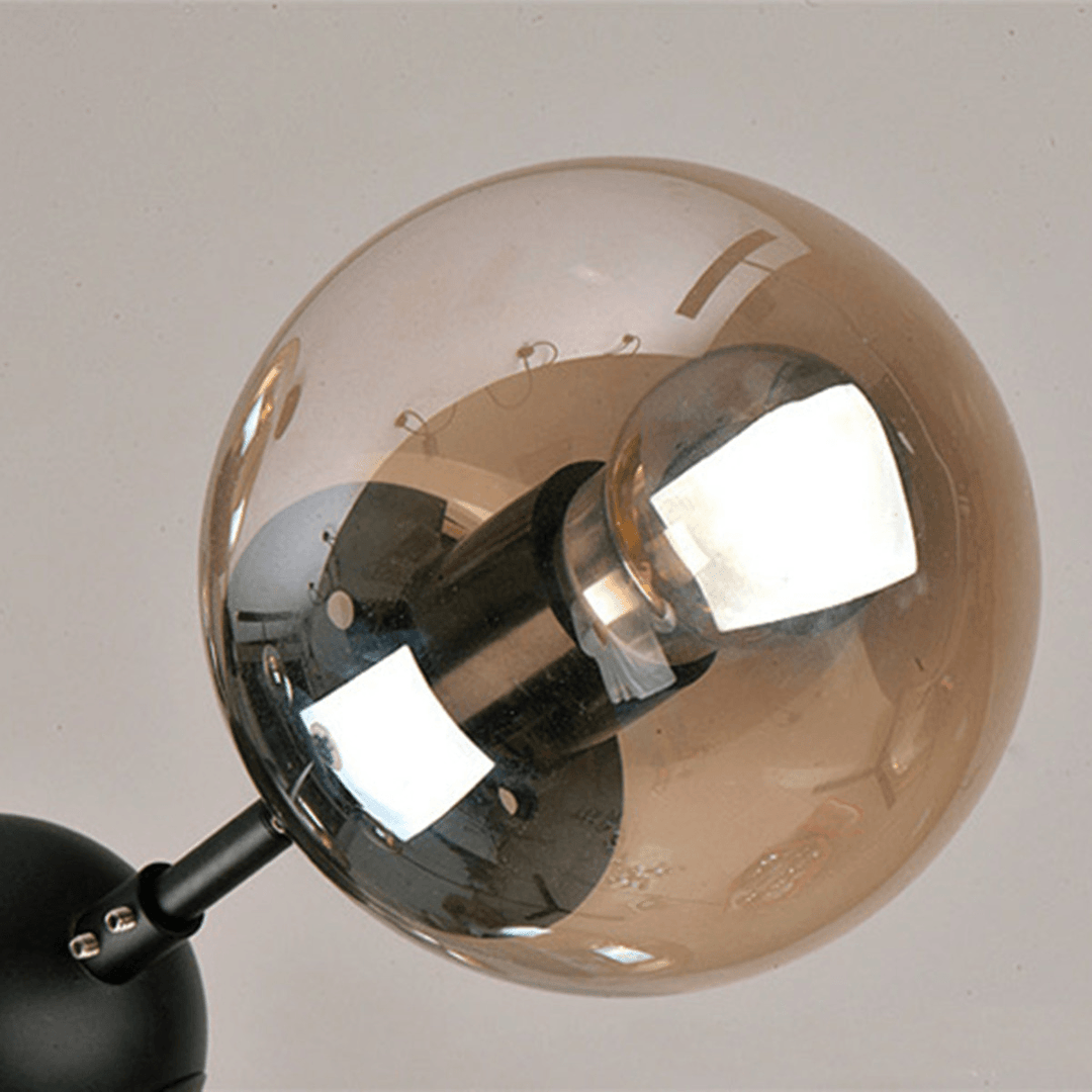 Large Chandelier Lighting Iron Glass Pendant Light Modern Ceiling Light Bar Lamp - MRSLM
