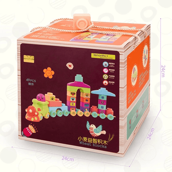 49PCS/SET Children'S Building Blocks Toys Base Plate Safety Skin-Friendly Early Educational Toy Gift - MRSLM