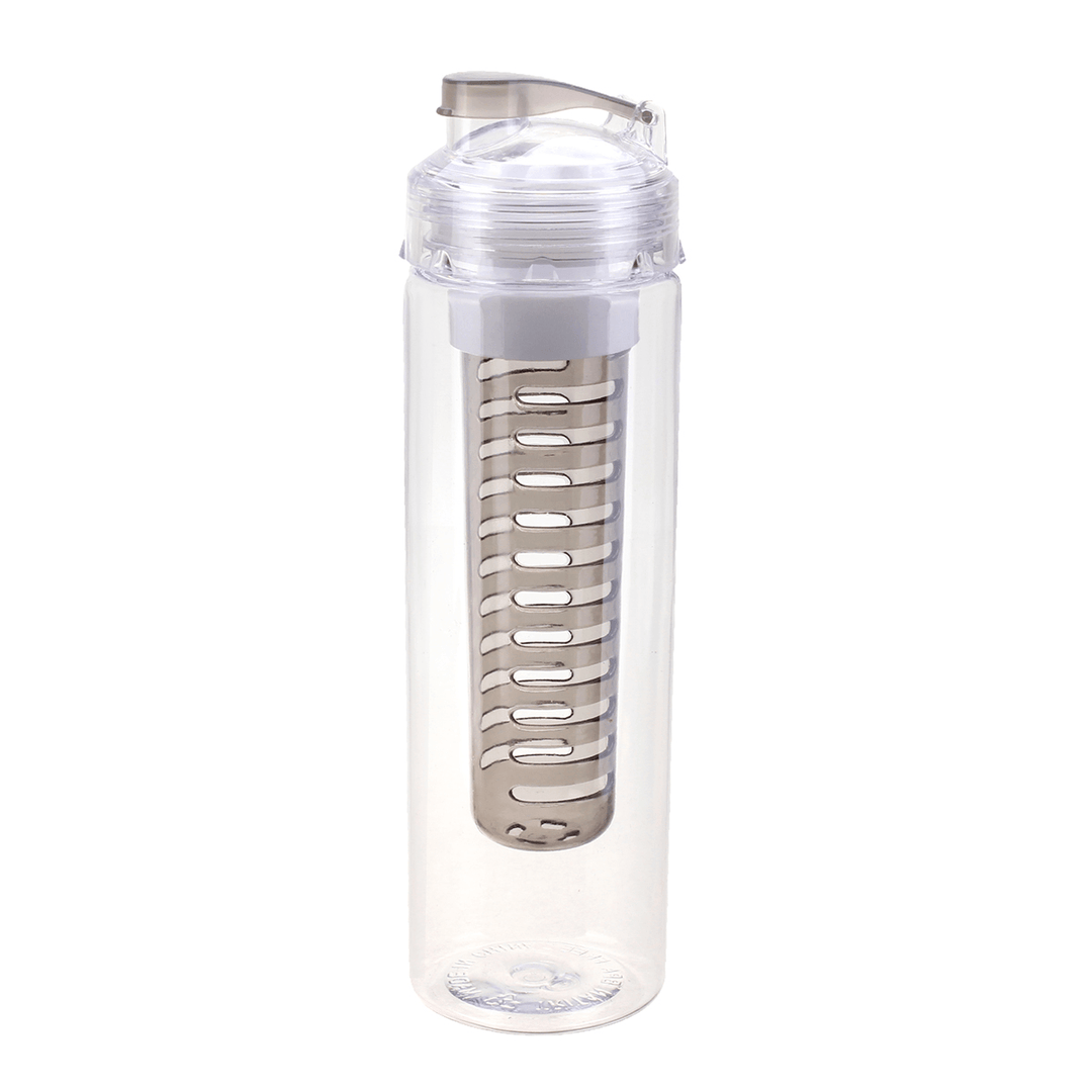 800ML Portable Clear Sport Fruit Infuser Water Cup Lemon Juice Bottle Filter - MRSLM