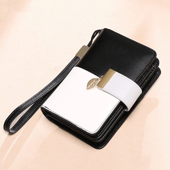 Women Genuine Leather RFID anti Theft Multi-Slots Bifold Wallet Purse Clutches Bag - MRSLM