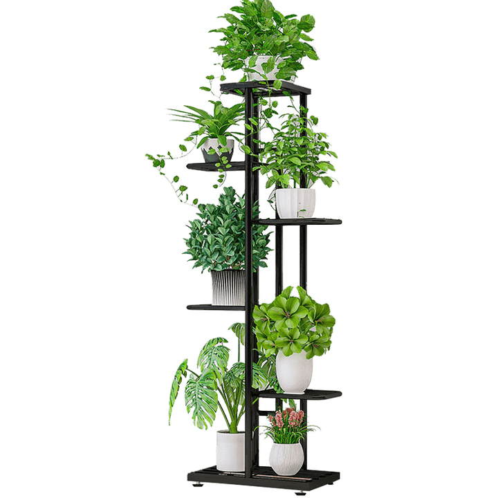 SUOERNUO H917-1 Plant Flower Stand 6 Tiers Rack Shelf Metal Storage Holder Garden Display - MRSLM