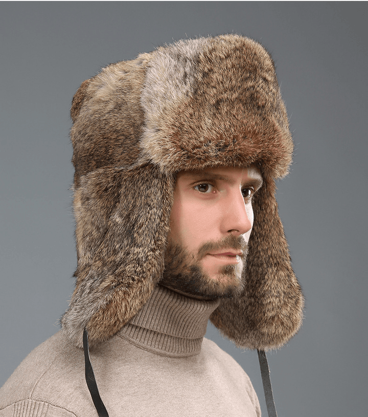 Thicken Northeast Outdoor Warm Ear Protection Middle-Aged and Elderly Cotton Hat - MRSLM