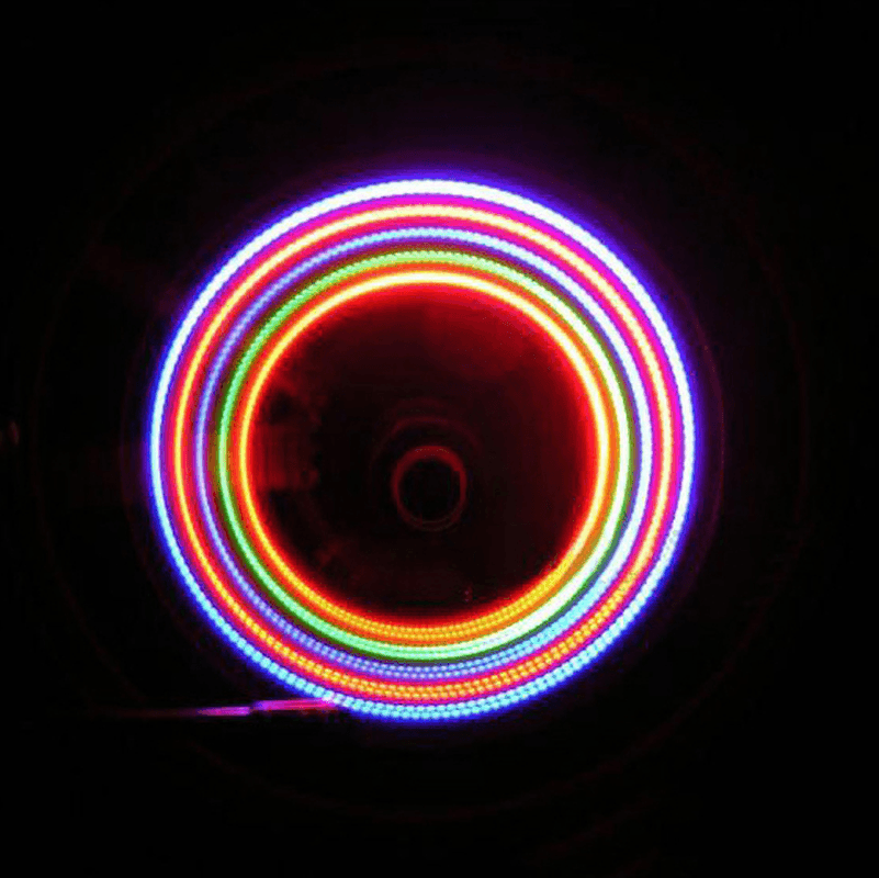 XANES WL05 20PCS 5 LED 7 Modes Bicycle Colorful Wheel Light Nozzle Spoke Light - MRSLM