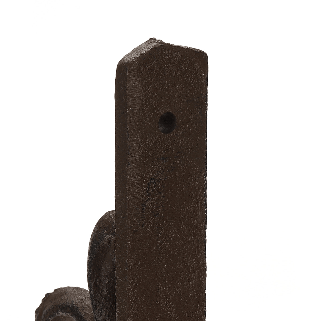 23×23.5×2Cm Wall Shelf Mount Bracket Cast Iron Support Mounted Supporter Home Garden Rusty - MRSLM