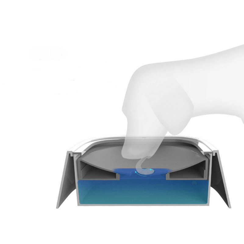 1.5L Pet Floating Water Bowl Dog Cat Anti-Splashing No Wet Mouth Waterer Pet Bowl - MRSLM
