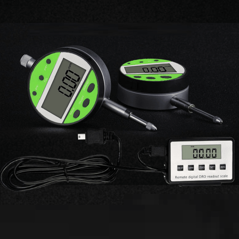 0-12.7/25.4Mm Remote Dual Screen Digital Display Dial Indicator with LCD Display Box Automobile Inspection Tooling - MRSLM