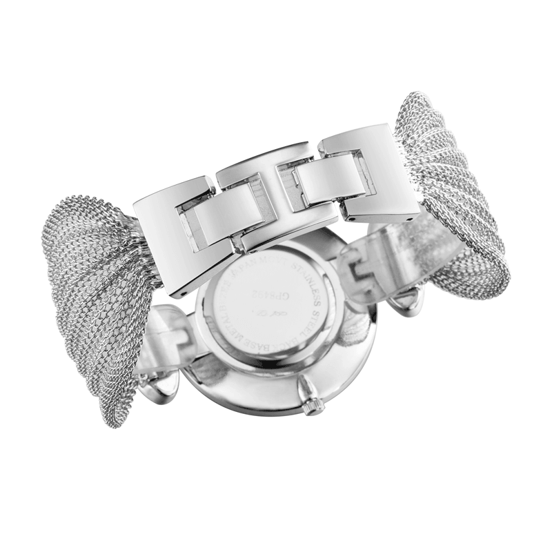 ASJ Fashion Unique Design Large Dial Mesh Bracelet Women Quartz Watch - MRSLM