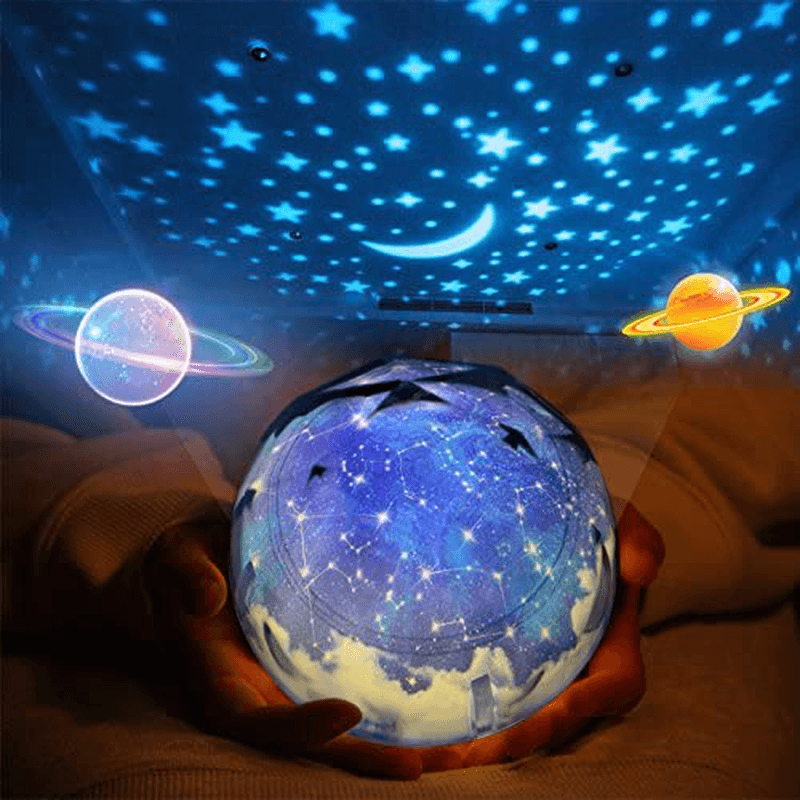 Romantic Starry Night Sky Projector Lamp Cosmos Star LED Light Universe Kid Gift - MRSLM