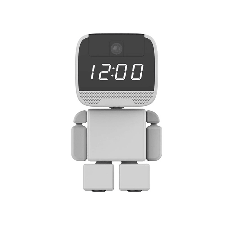 1080P Smart Monitoring Robot Wifi USB IP Camera Clock Intelligent Smart Motion Detect for Home Baby Security Surveillance Indoor Camera - MRSLM