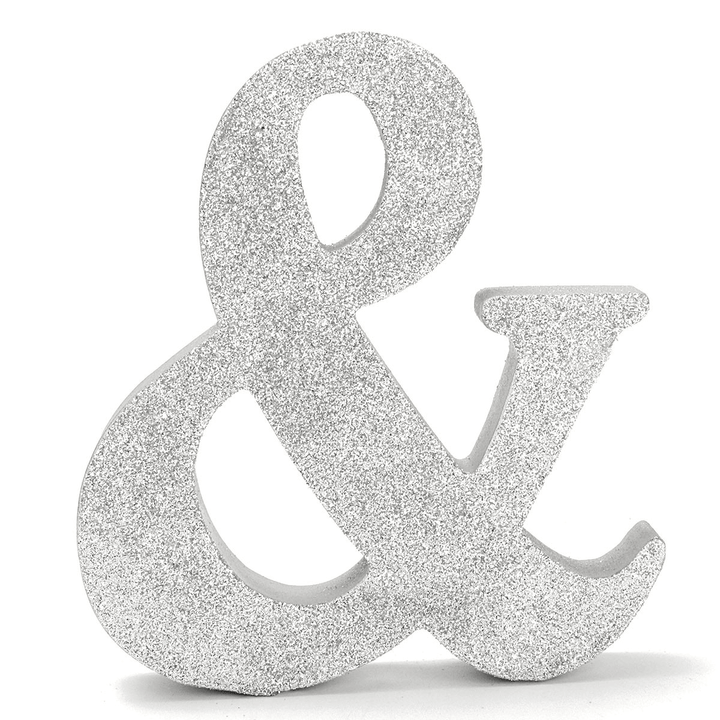 Mr & Mrs Shining Free Standing Letter Sign Table Large Wooden Wedding Decorations - MRSLM