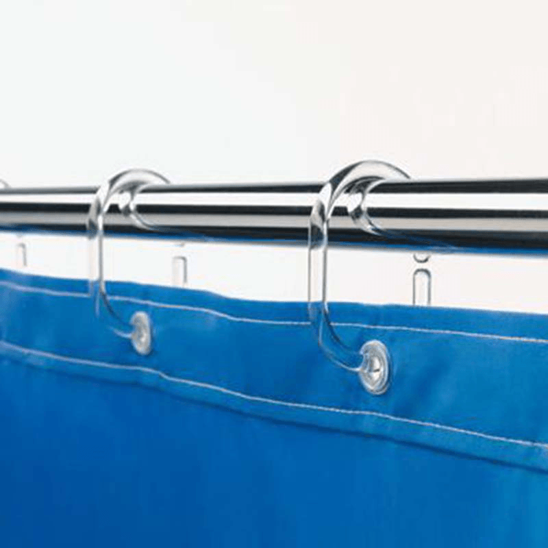 12Pcs Shower Curtain Hooks Plastic Bathroom Shower Curtain Rings Deformable Hanging Hook - MRSLM