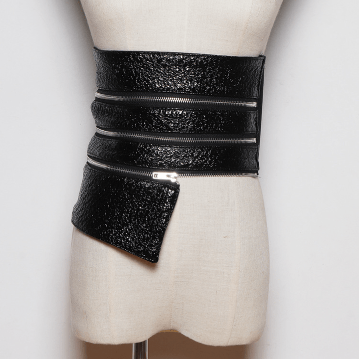 White Fairy Line with Mesh Skirt, Multi-Level Zipper Waist - MRSLM