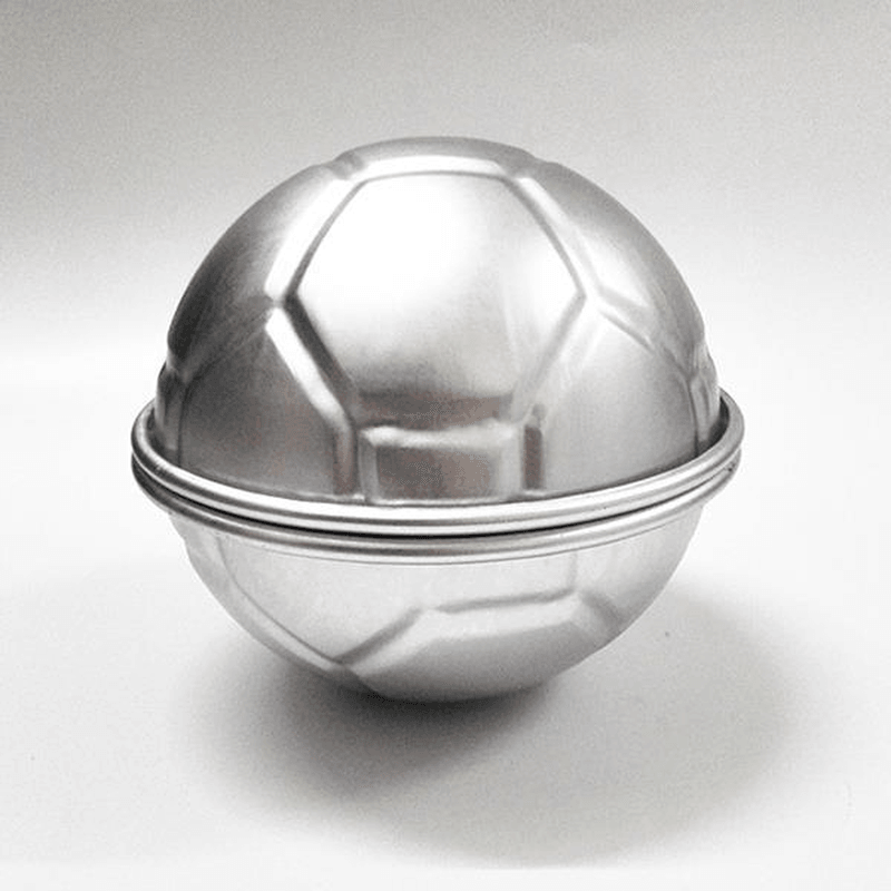 6Pcs Set Aluminum Metal Sphere Football Bath Bomb Molds 3 Size DIY Cake Crafts - MRSLM