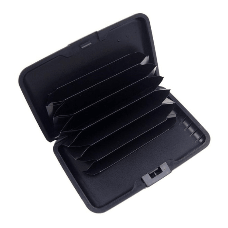 Ipree® Aluminum Alloy Card Holder Antimagnetic Credit Card Case Portable ID Card Storage Box - MRSLM