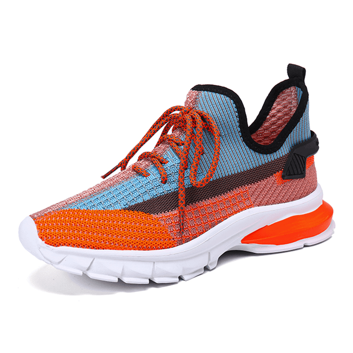 Women Large Size Mesh Knitted Breathable Running Shoes - MRSLM