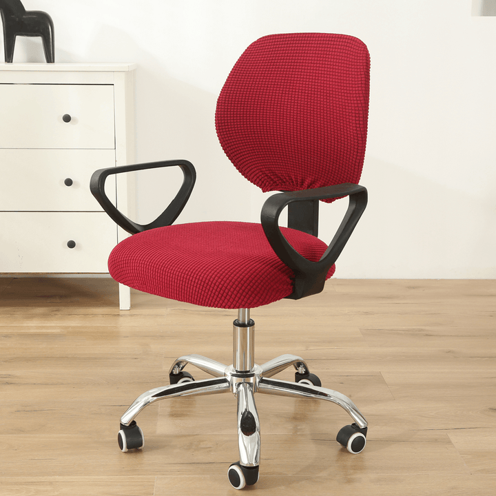 Multiple Colour Swivel Computer Stretch Chair Covers Armchair Back Seat Decor Office Rotating Set - MRSLM