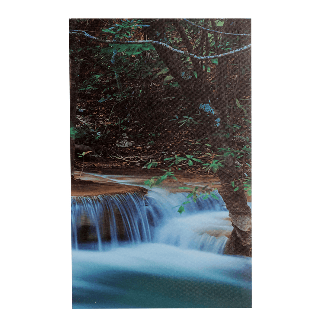 Large Framed Canvas Prints Forest Waterfall Painting Home Hanging Wall Decorations - MRSLM