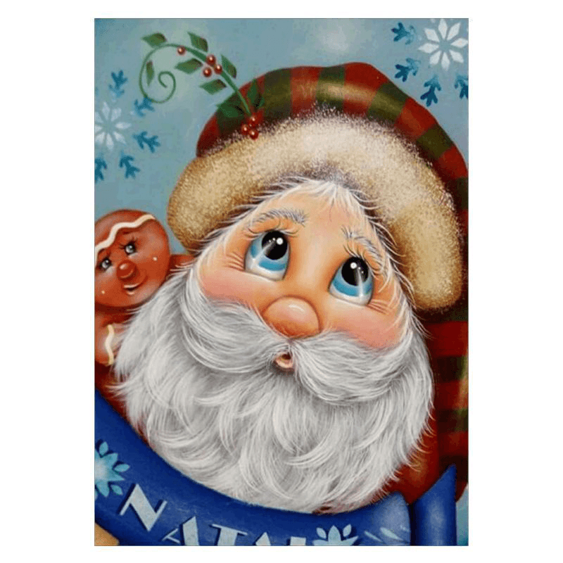 Full Drill Santa Claus DIY 5D Diamond Paintings Cross Stitch Kits Home Decorations - MRSLM