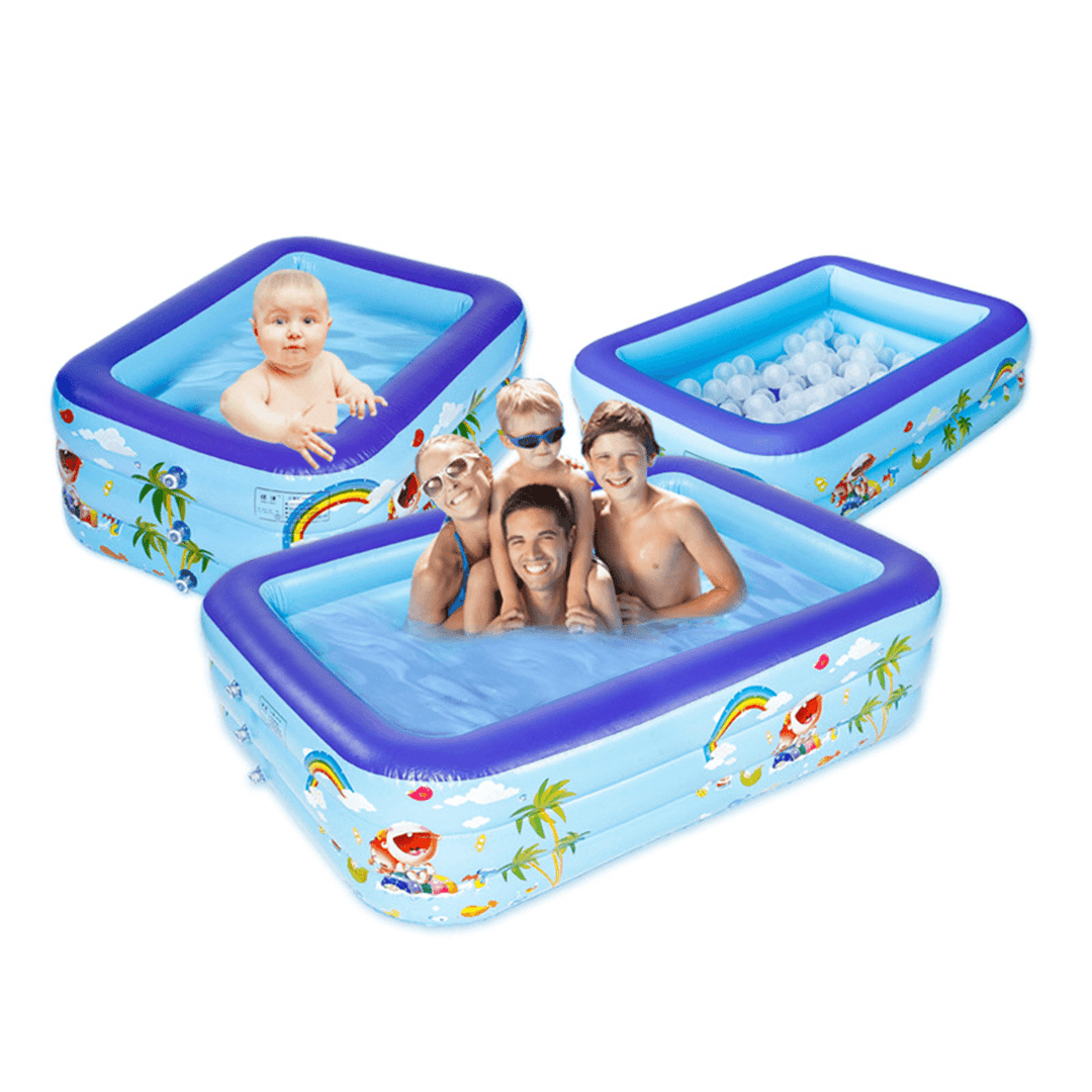 Children Inflatable Swimming Pool Bathing Tub Baby Toddler Paddling Kids for Children Swimming Supplies - MRSLM