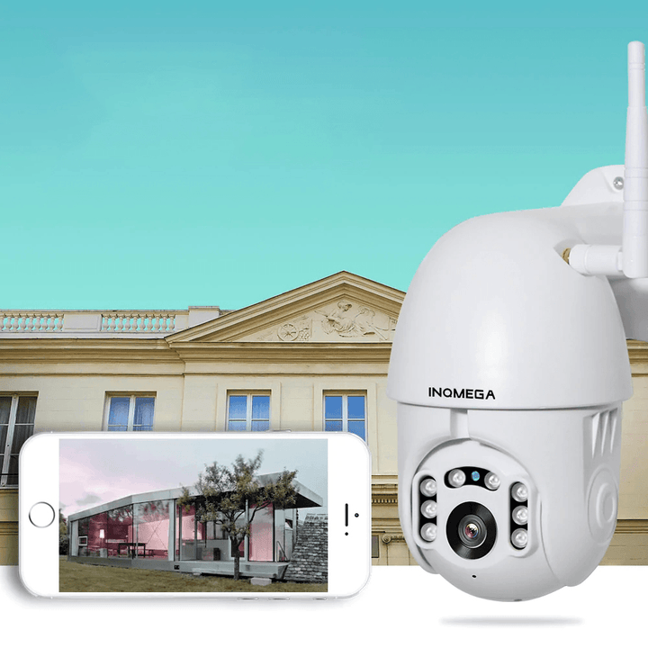 INQMEGA PTZ381 HD 1080P PTZ 360 ° Panoranic Waterproof IP Camera IR Night Version Two-Way Audio - MRSLM