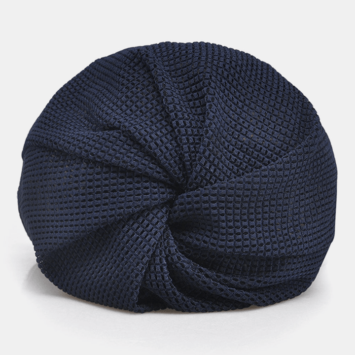Thin Beanie Hat Solid Color Mesh Breathable Hairband Scarf Multifunctional - MRSLM