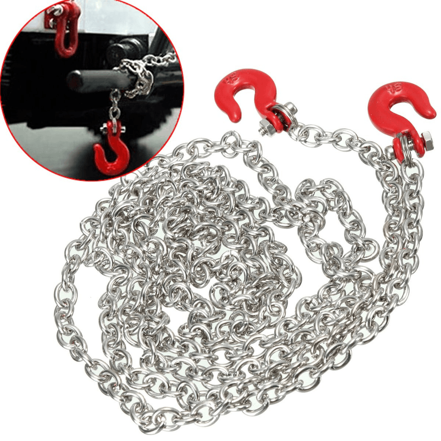 Scale Trailer Rope Chain with Coupler Climbing Hook Crawler Truck 145Cm - MRSLM