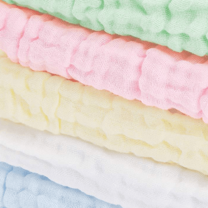 Bestkids Baby Cotton Baby Towel 5Pcs/Set Gauze Baby Small Square Small Towel Strong Water Absorption from Xiaomi Youpin from Xiaomi Youpin - MRSLM