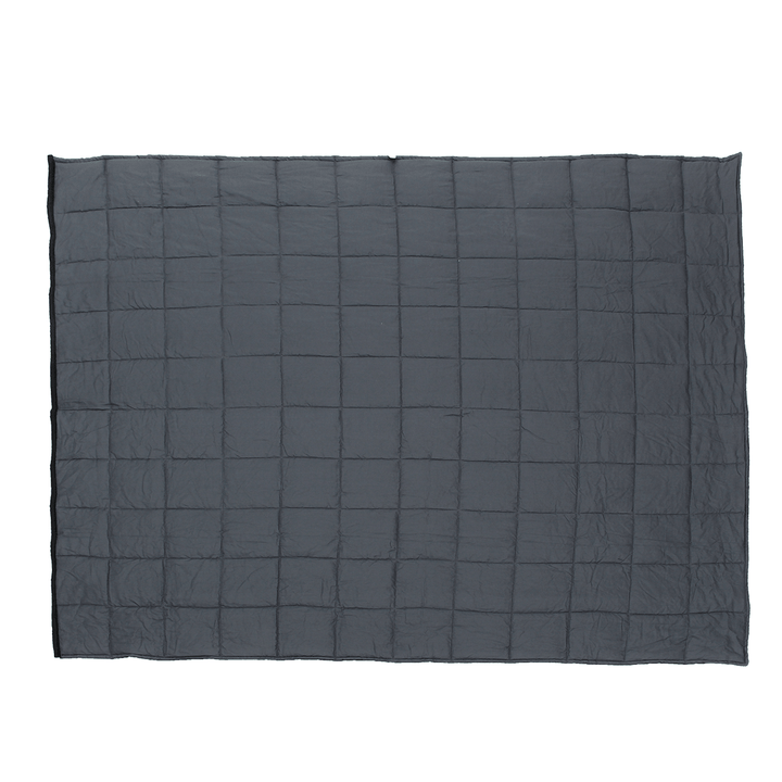 100X150Cm Weighted Cotton Blanket Heavy Sensory Relax 4.5 / 7 / 9.5Kg Black Blankets - MRSLM