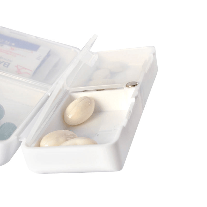 Honana HN-PB005 Portable 7 Compartments Pill Case Foldable Waterproof Magnetic Travel Tablets Organizer - MRSLM