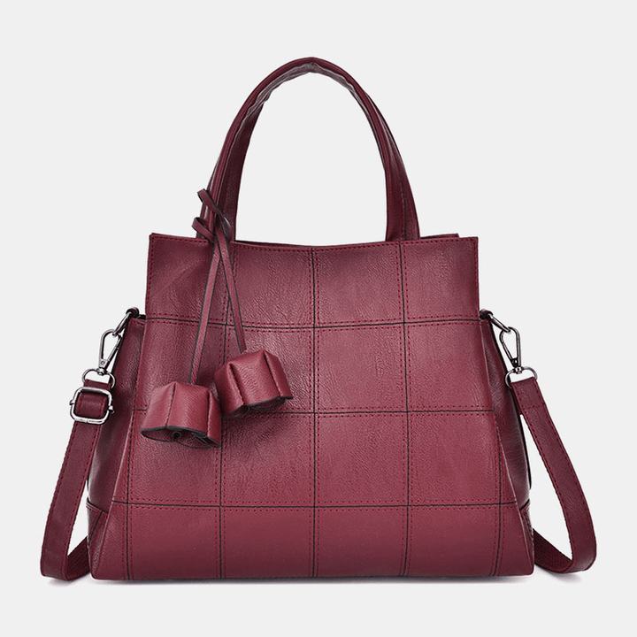 Women Solid Business Handbag Crossbody Bag Shoulder Bag - MRSLM