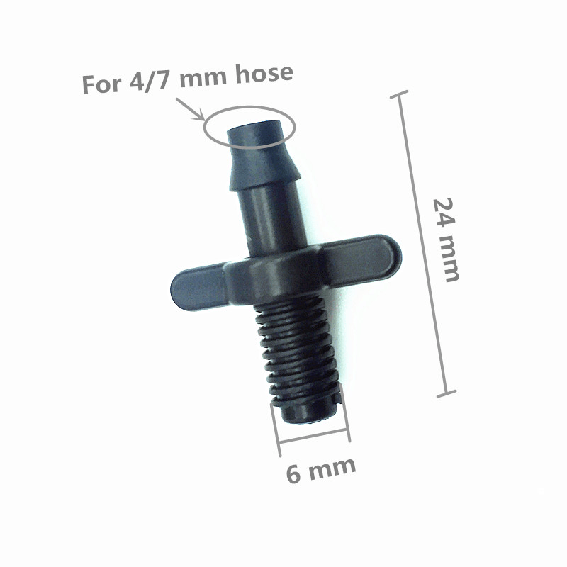 Splitter Adapter Connector Barb and Garden Irrigation Hoses Pvc Fittings 6Mm Thread Cooling - MRSLM