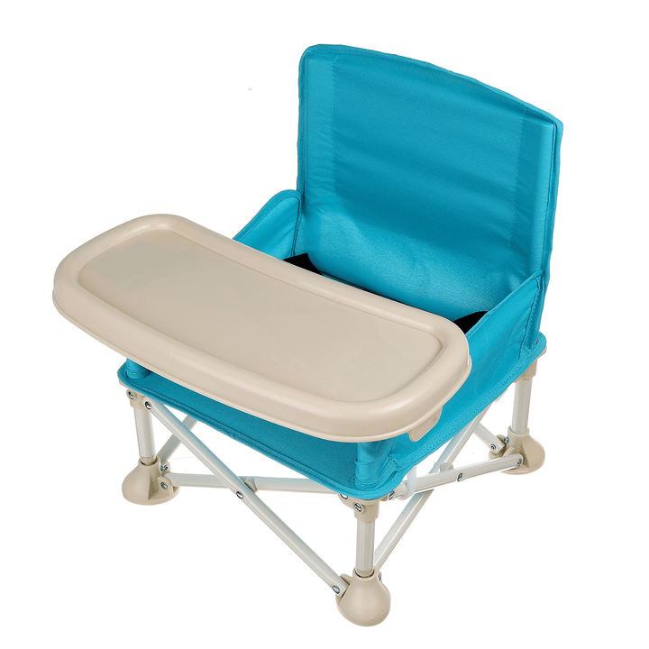 Baby High Chair Foldable Table Seat Dinner Feeding Chair with Wheel with Tray Kids Seat Portable Indoor Supplies - MRSLM