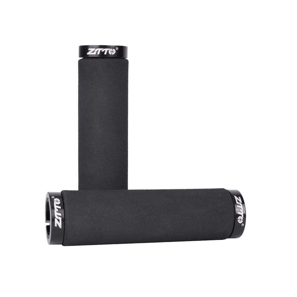 ZTTO Soft Double Side Locking Solid and Stable Sponge Aluminum Alloy 1 Pair X Bicycle Grip Mountain Bikes Grip - MRSLM