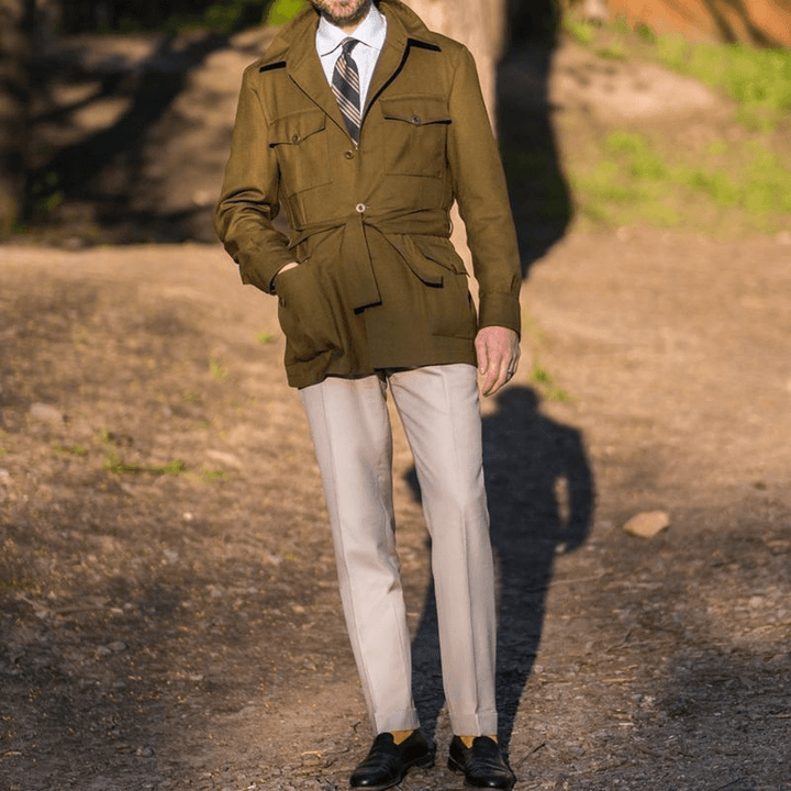 Autumn Men'S Coat in the Long Slim Size - MRSLM