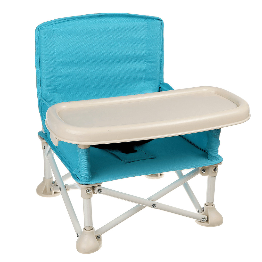 Baby High Chair Foldable Table Seat Dinner Feeding Chair with Wheel with Tray Kids Seat Portable Indoor Supplies - MRSLM