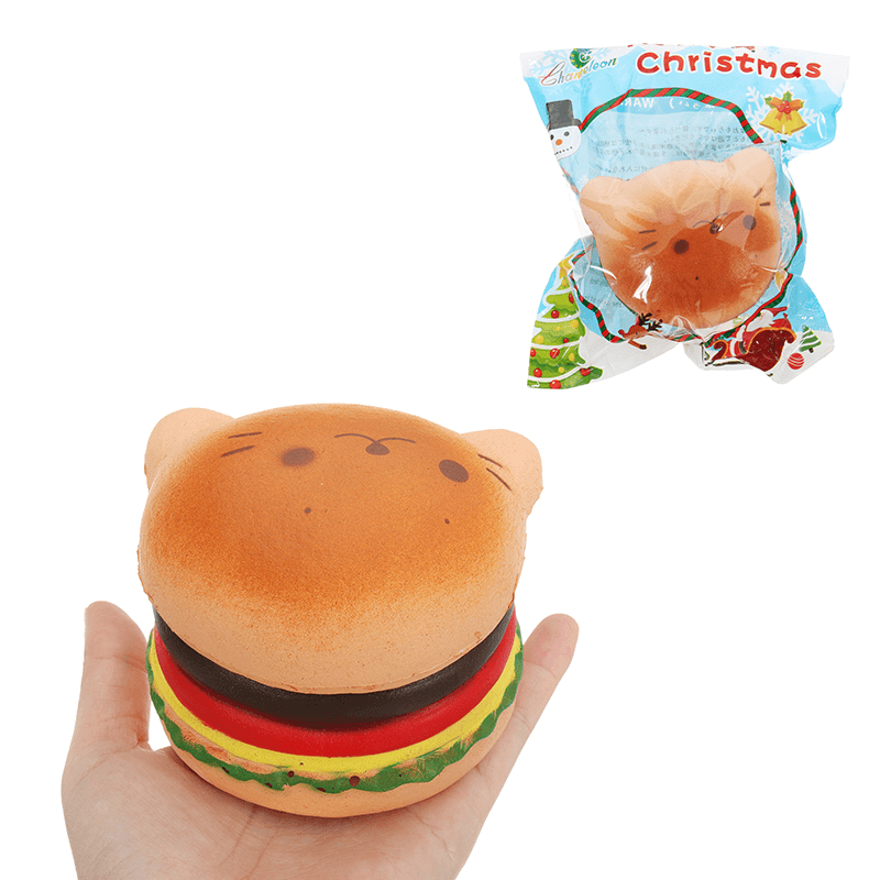 Seal Burger Squishy 7.5*9.5Cm Slow Rising Soft Collection Gift Decor Toy Original Packaging - MRSLM