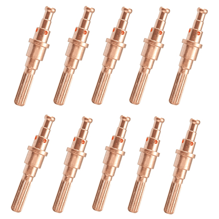 10Pcs Plasma Electrode Fit Cutter Consumables Spare Parts Tool for Thermal Dynamics SL60~SL100 - MRSLM