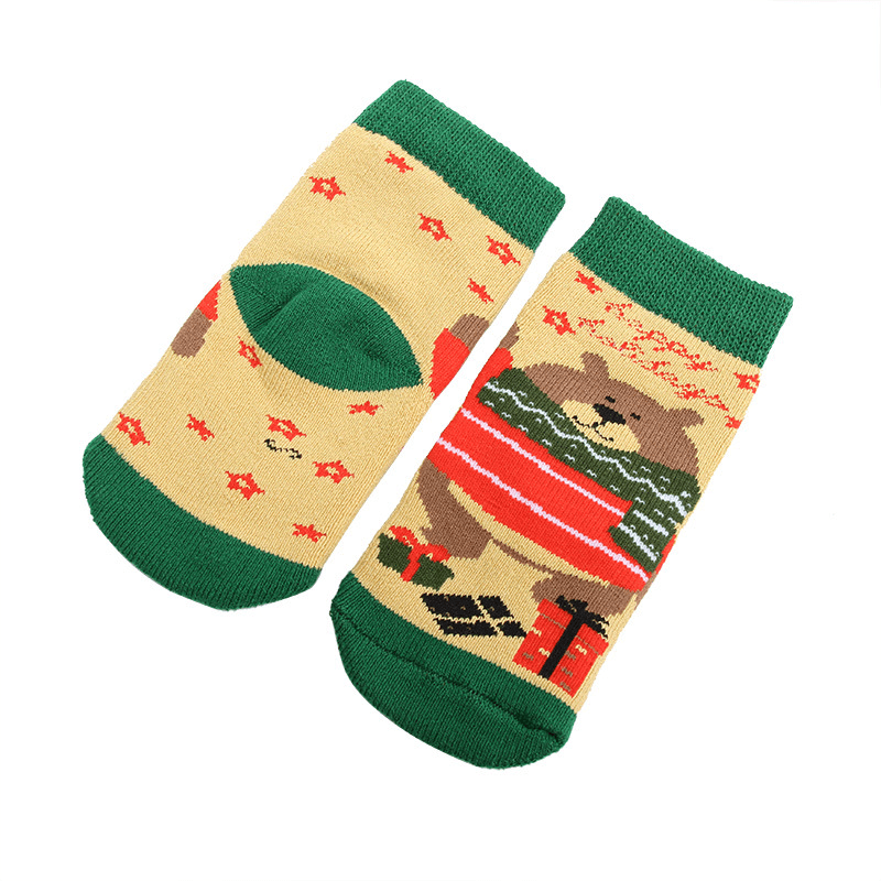 Children'S Christmas Socks Thicken Cartoon Baby Socks Children'S Cotton Socks - MRSLM