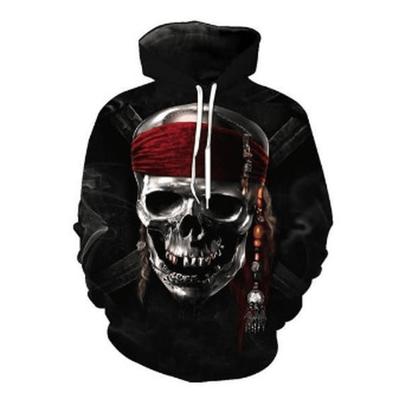 Fashion Printed Hooded Men'S Casual Sweater - MRSLM