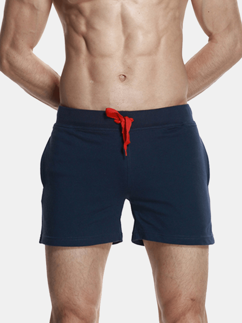 Men'S Casual Quick Drying Beach Pants Cotton Sports Outdooors Loose Shorts - MRSLM