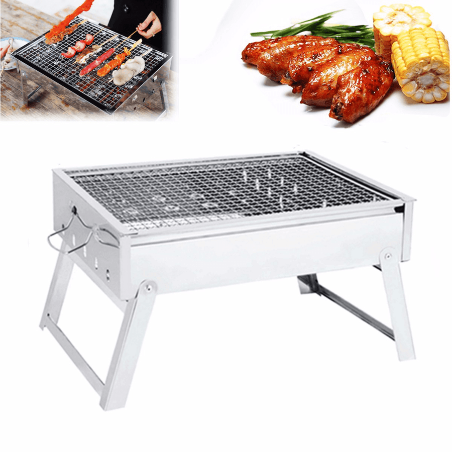 Ipree® Portable Folding Charcoal Stove Barbecue Oven Cooking Picnic Camping BBQ Grill - MRSLM