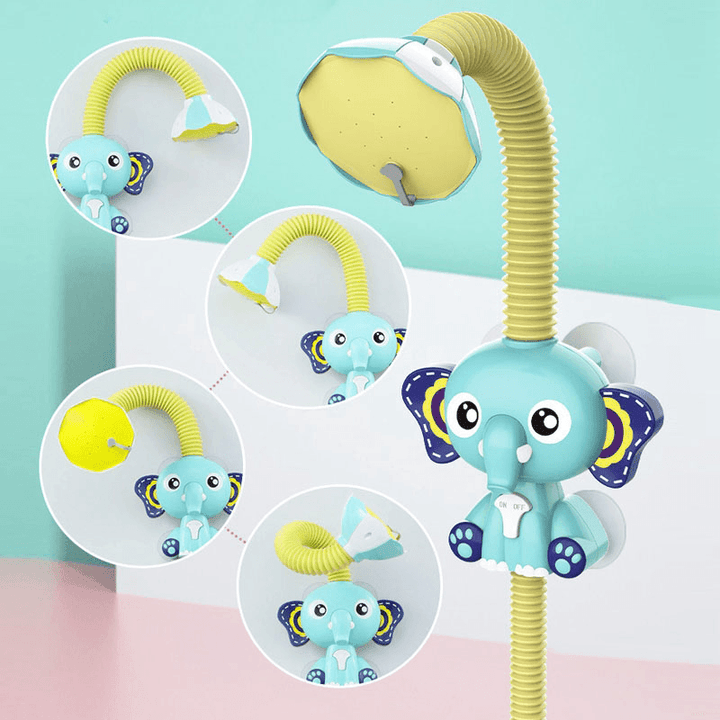 Electric Elephant Shower Tool Spray Baby Bath Swimming Toys for Kids Bathroom Water Game - MRSLM
