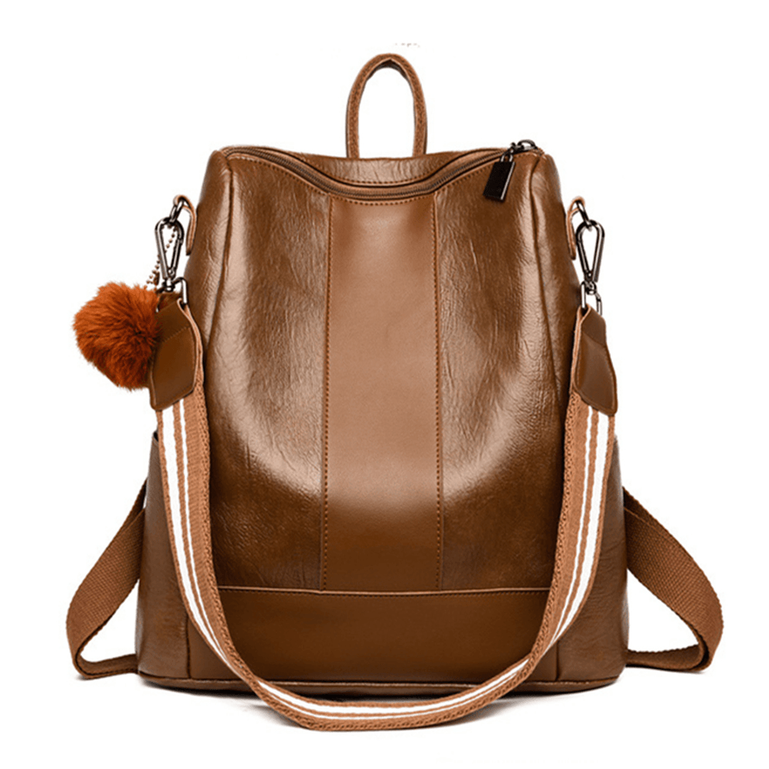 Women Lady School Leather Girls Backpack Outdoor Travel Portable Handbag Shoulder Bag - MRSLM