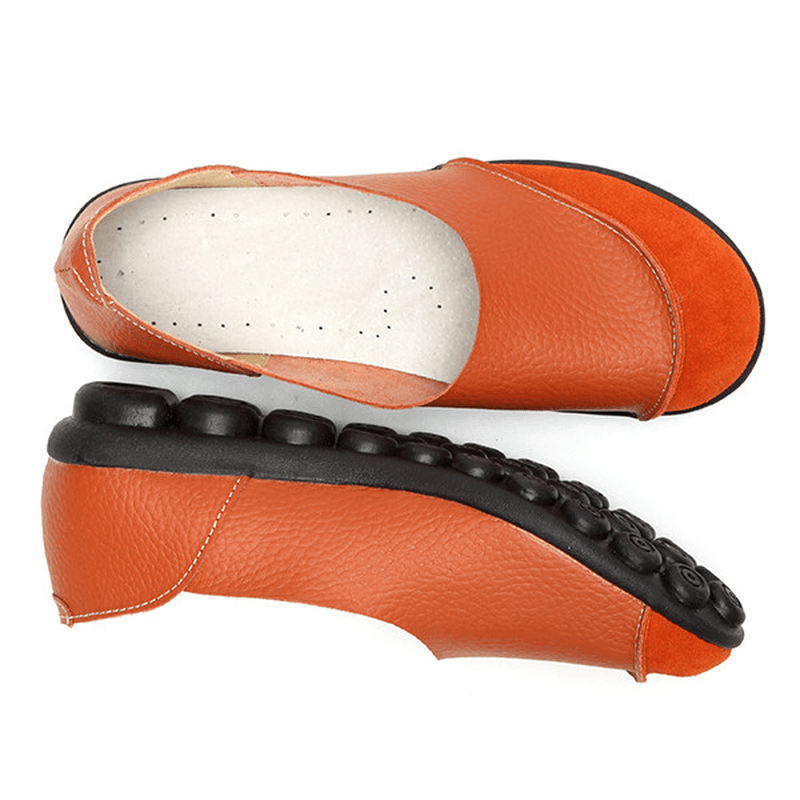 Soft Comfy Slip on Pattern Match Casual Flat Shoes - MRSLM
