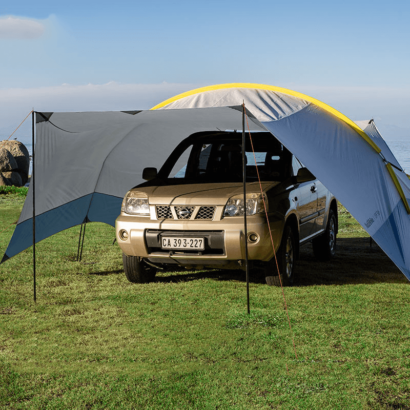 Naturehike Camping Canopy Tarp Shelter Set 150D Oxford Cloth Folding Waterproof Windproof Uv-Proof Family Tent Curtains Awning Outdoor Travel - MRSLM