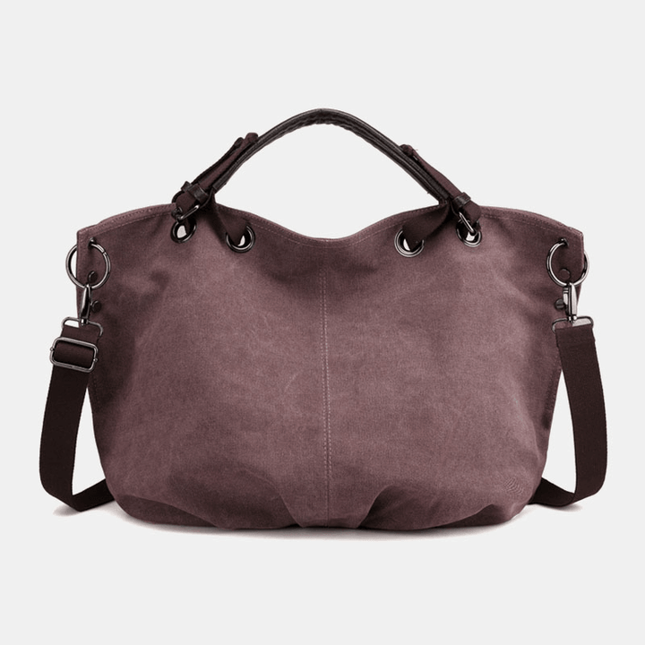 Women Canvas Vintage Handbag Shoulder Bag for Outdoor - MRSLM