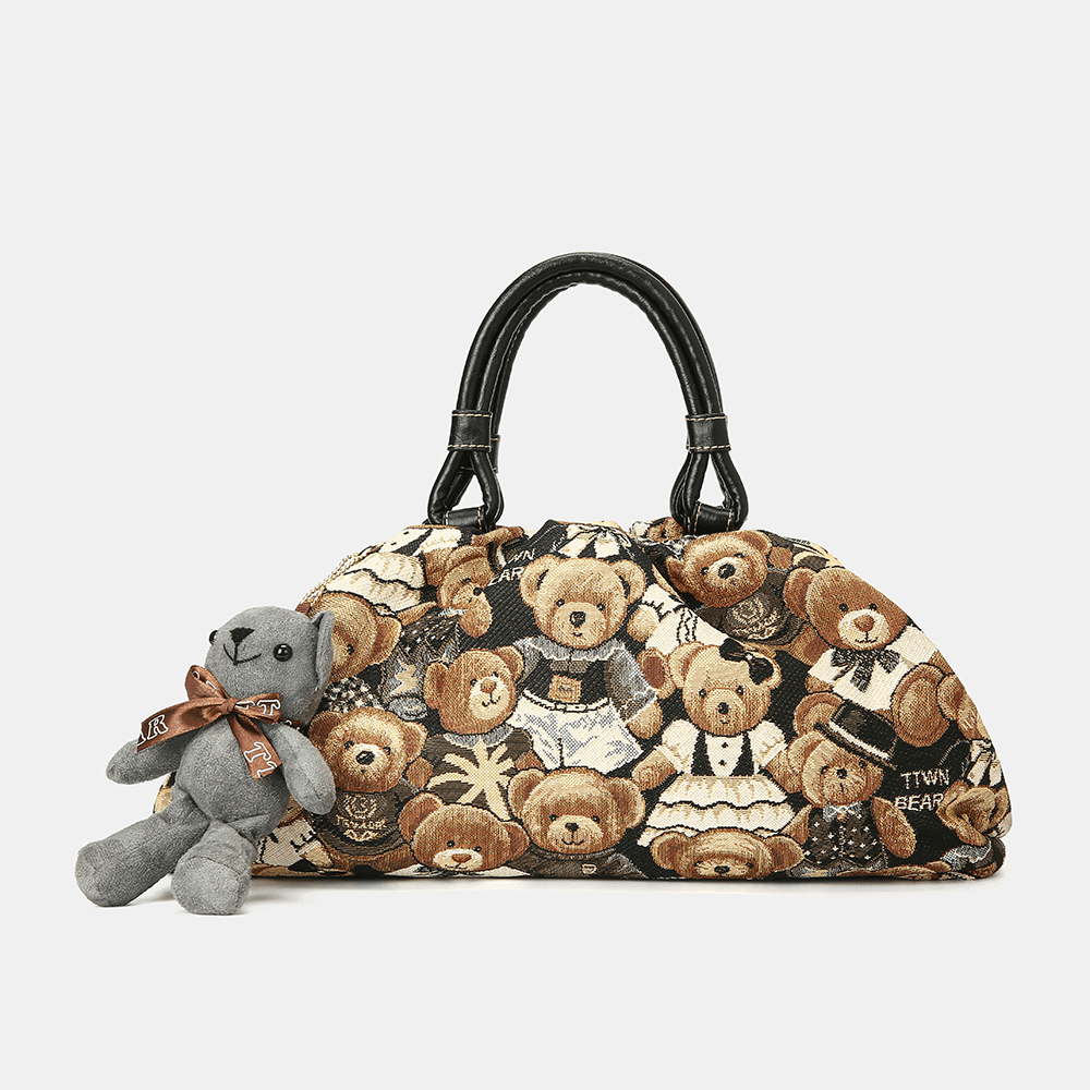 Women Bear Pattern Casual Handbag Crossbody Bag - MRSLM