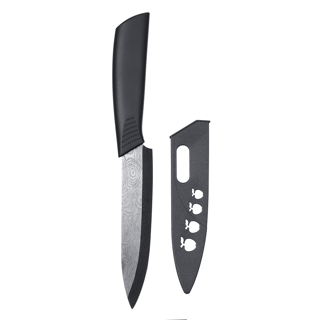 5PCS 3-6 Inch Kitchen Chef Ceramic Knife Set with Cover Blad Fruit Peeler Kitchen Tools Set - MRSLM