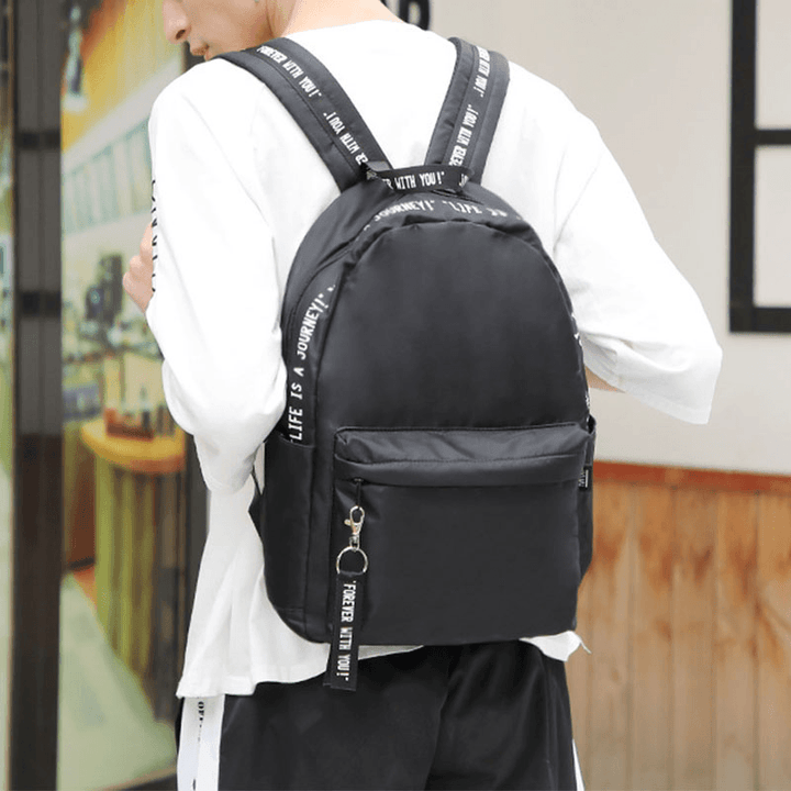 Men Casual Large Capacity Light Weight Backpack Casual Bag - MRSLM
