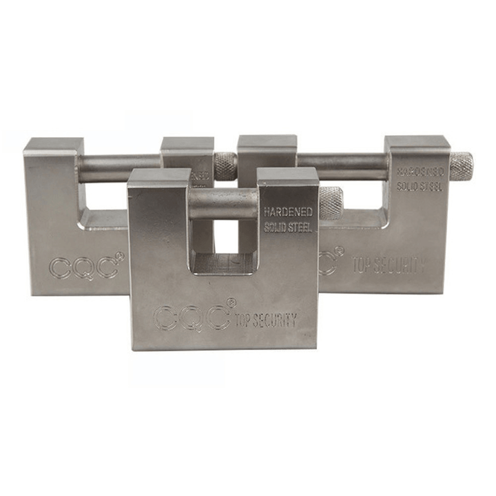 Super Thick Metal Rectangular Padlock Rust-Proof Dust Pry Security Door Lock - MRSLM